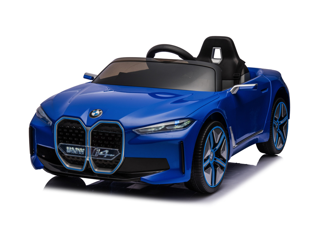 12V BMW i4 Kinder Elektro Auto blau