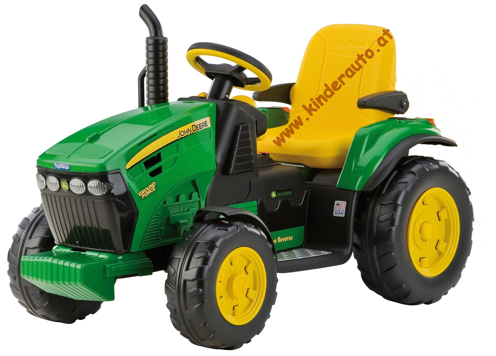 12V PEG PEREGO John Deere Ground Force Elektro Kindertraktor billiger ohne Anhänger